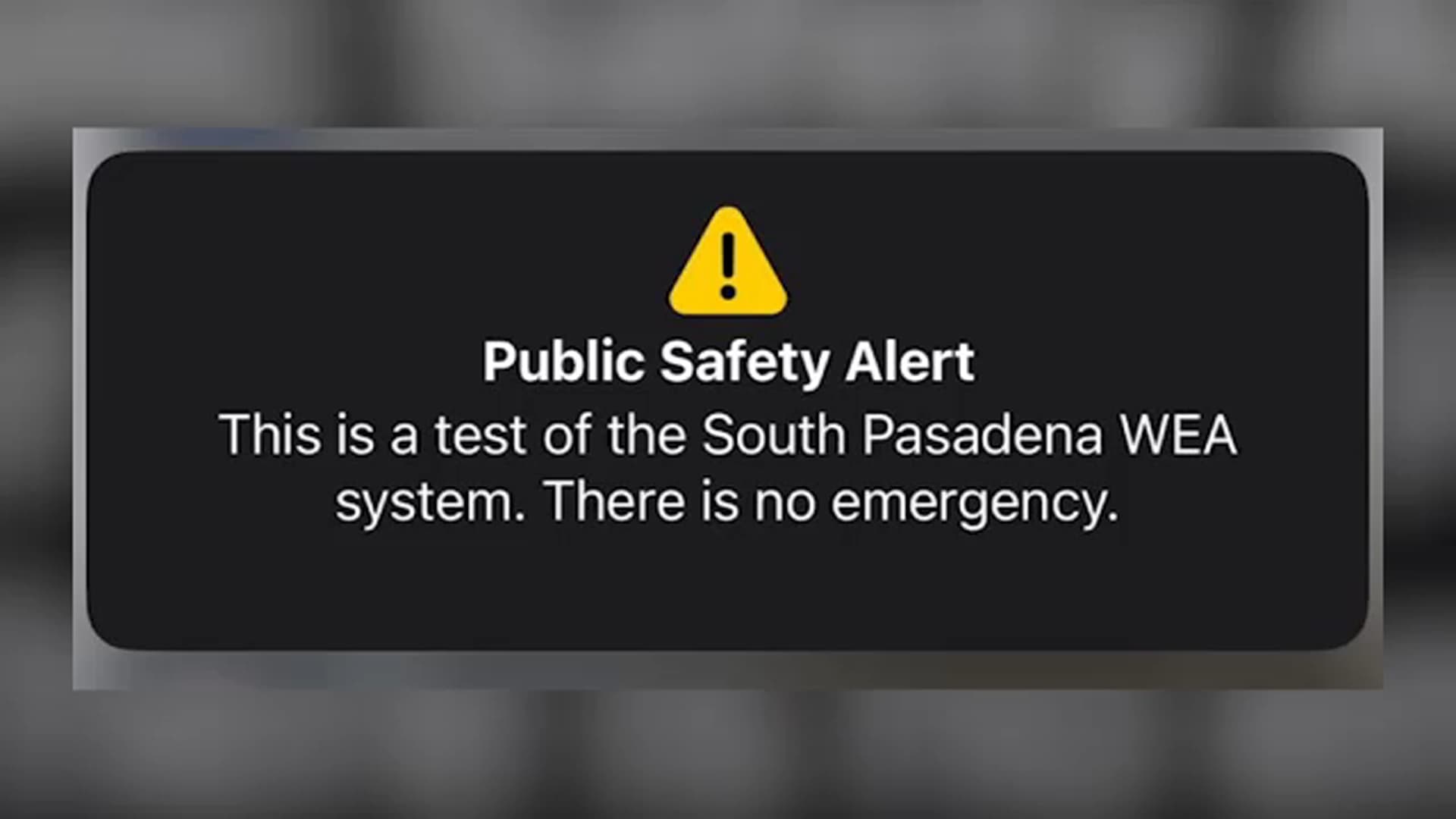 public safety alert