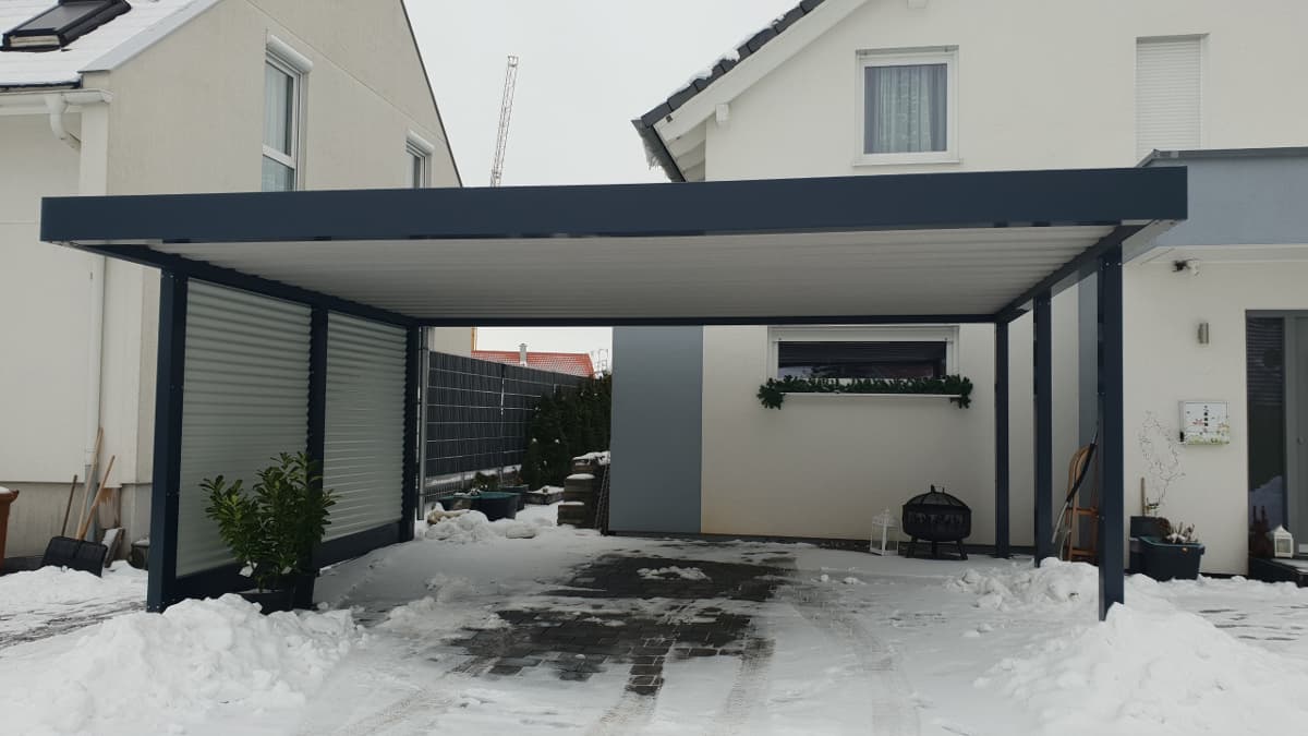 Carport Metall mit Geräteraum – Praktische 2-in-1 Lösung
