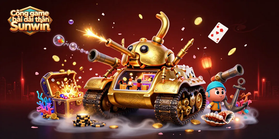 Enjoy thrilling wins at Cổng game bài đổi thưởng Sunwin, featuring a tank casino bursting with excitement and treasure.