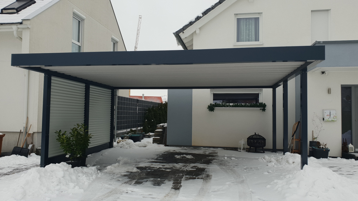 Carport Metall mit Geräteraum – Praktische 2-in-1 Lösung