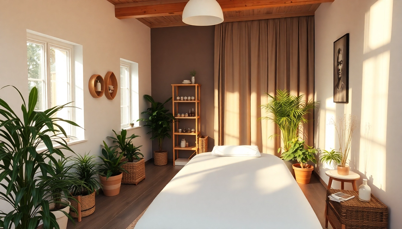 Behandlung in der Osteopathie Berlin, entspannende Atmosphäre mit modernen Elementen.