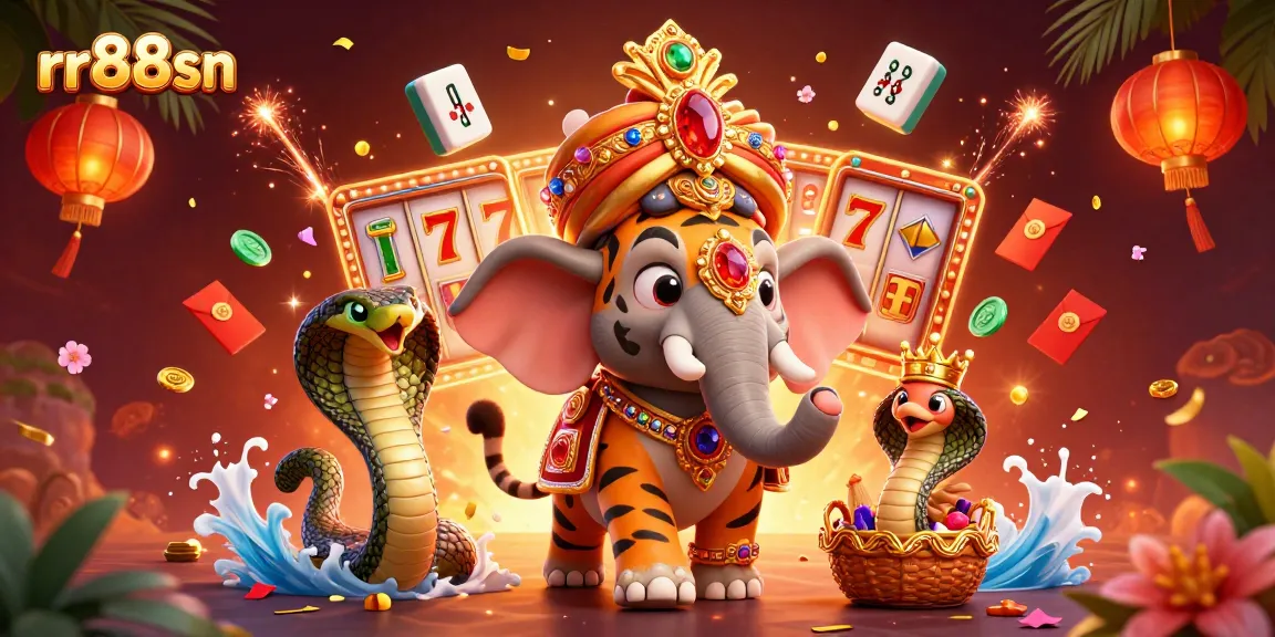 Experience exciting gaming adventures with rr88sn in a vibrant, detailed casino-themed illustration.