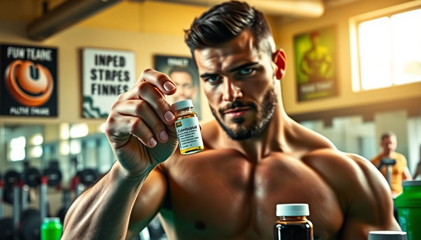 clenbuterol kaufen in einer Sportumgebung, wo ein Athlet seine Fitnesssteigerung misst.