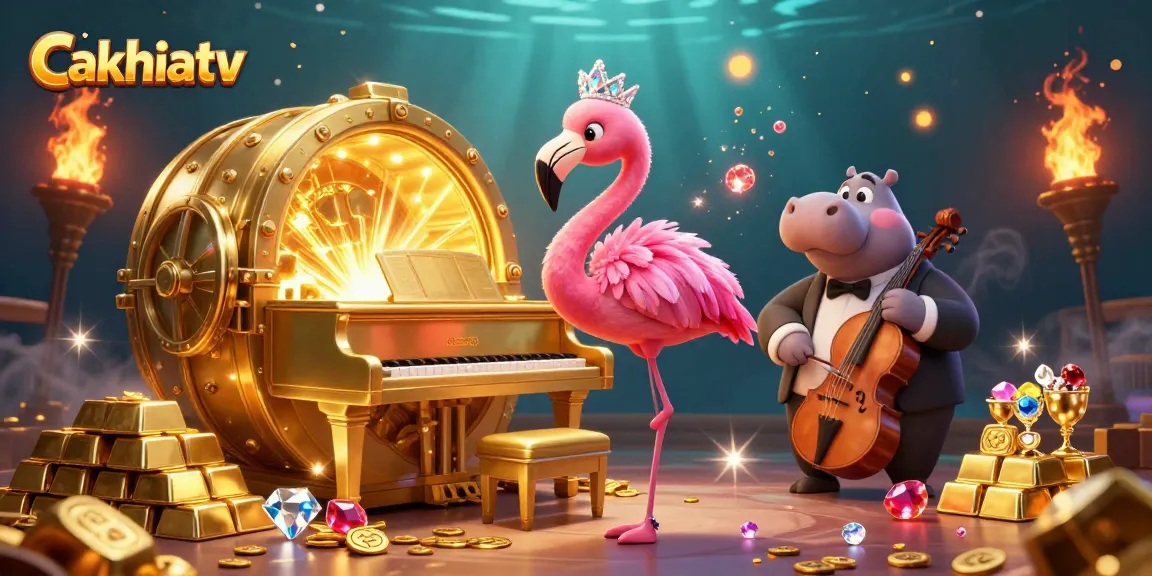 Cakhiatv offers free and lively sports betting excitement with cartoon characters and rich treasures.