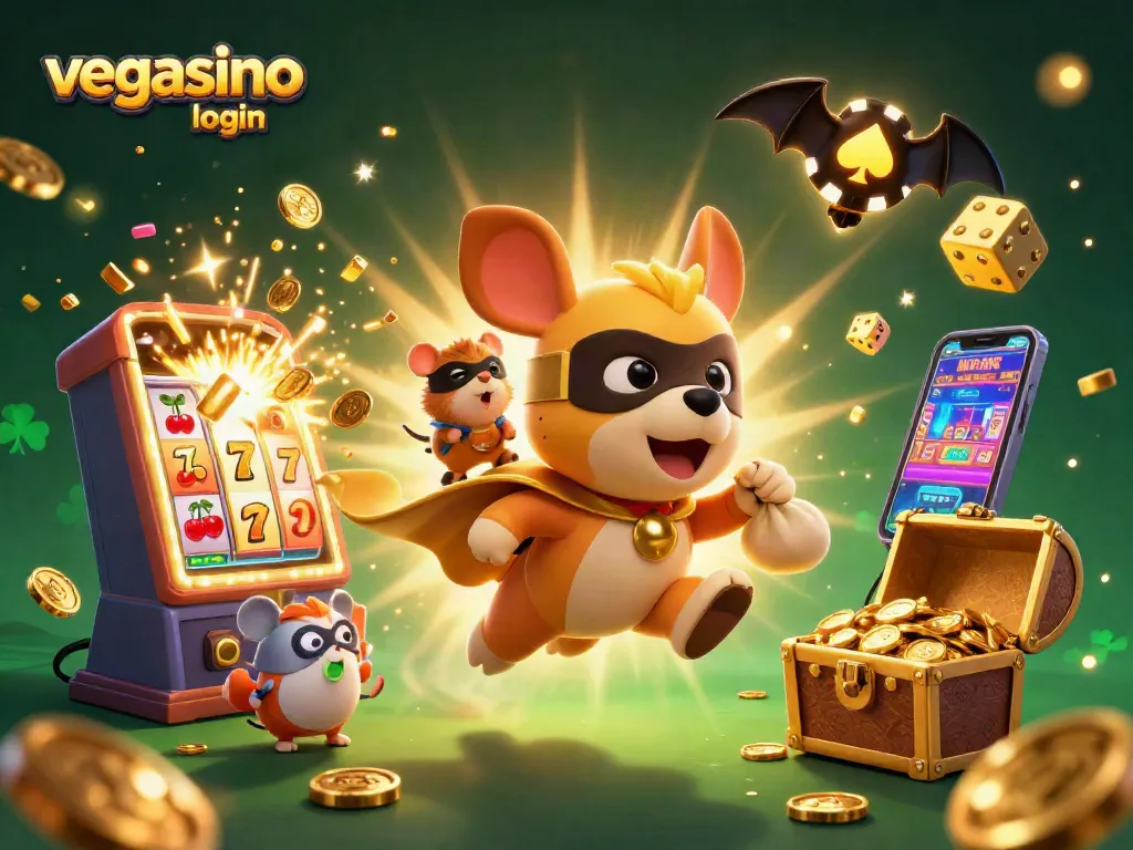 Engage with vegasino login through this vibrant 3D casino adventure featuring playful characters and gambling elements.