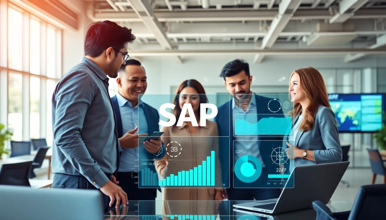 Optimieren Sie SAP ERP-Loesungen durch innovative Teamarbeit in einem modernen Buero.