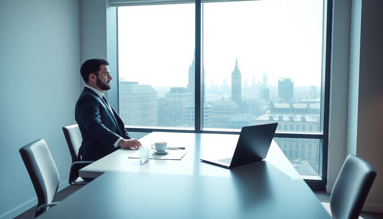 Headhunter Köln im modernen Büro bei der Arbeit.