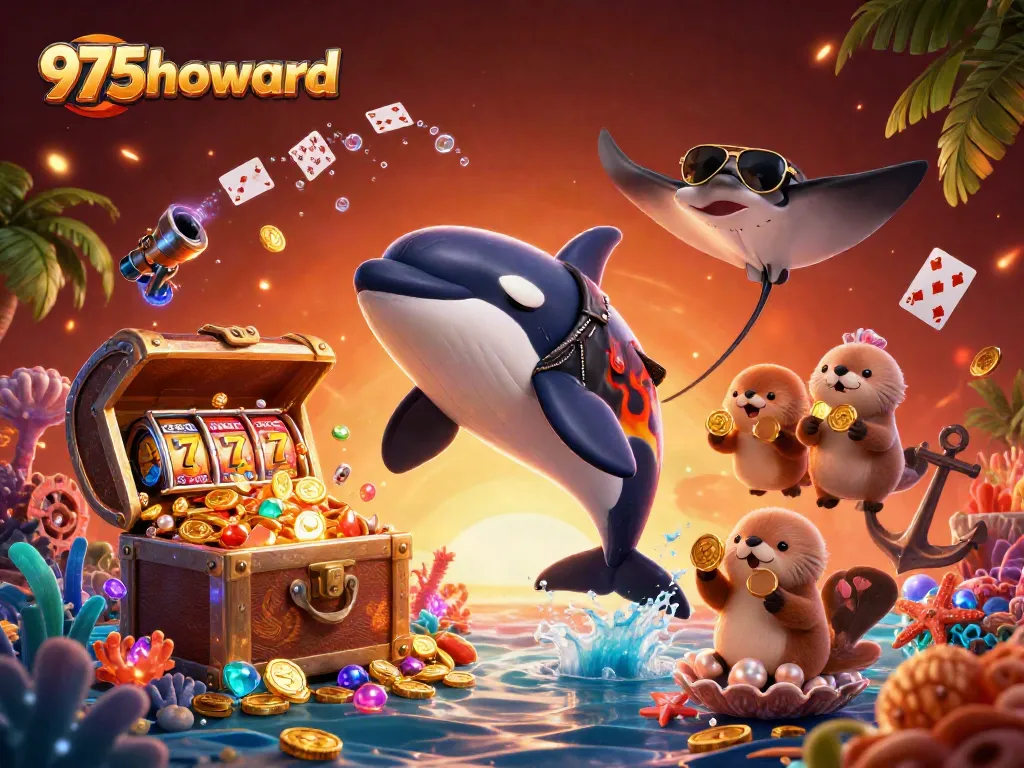 Win big with 975howard's thrilling casino adventure featuring vibrant characters and slots!