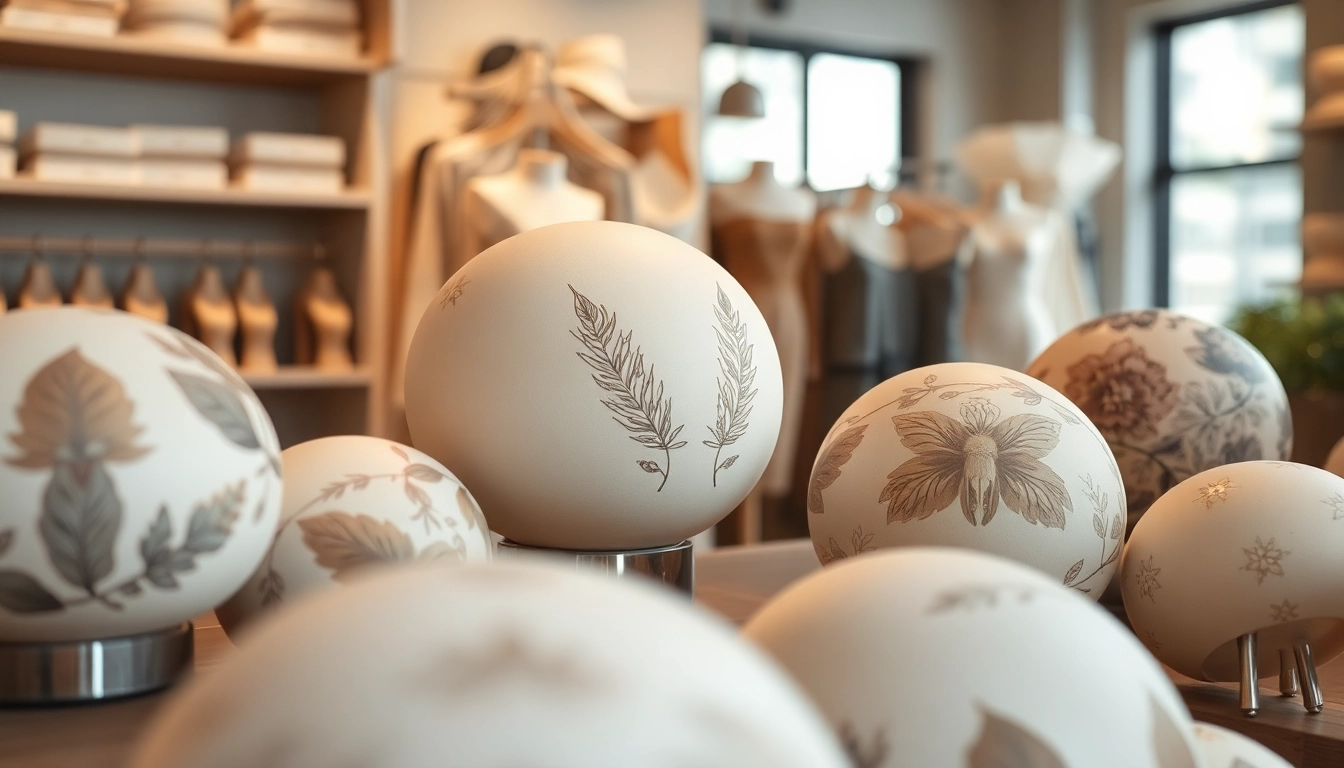 Individuell bedruckte kleiderbügel showcasing unique designs in a boutique setting.