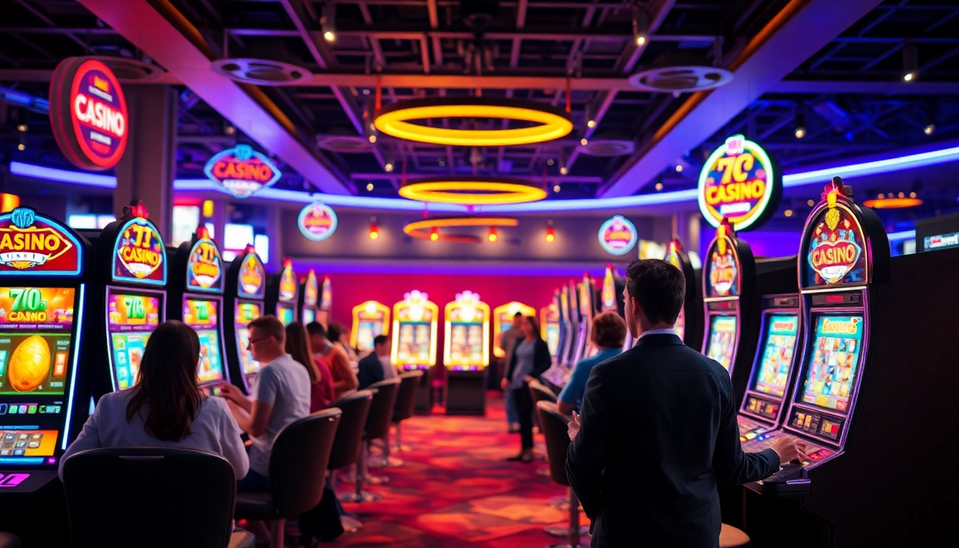 Erlebe das aufregende Ambiente von casino online schweiz mit realistischen Spielautomaten und lebhaften Spielern.