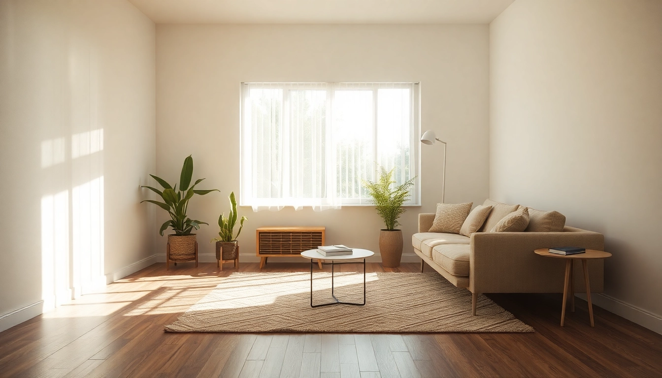 Wabenplissee im modernen Wohnzimmer, das für natürlichen Lichteinfall sorgt und eine angenehme Atmosphäre schafft.