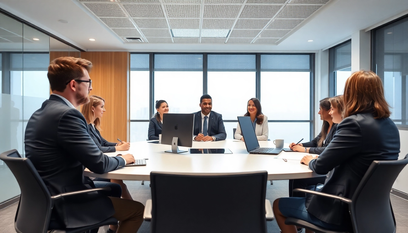 Professionelle Diskussion im modernen Büro für Headhunter Rostock.