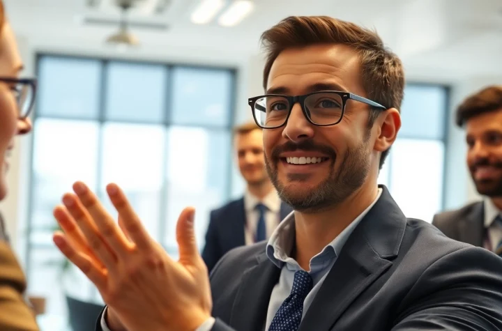 Headhunter IT berät Kunden in einem modernen Büro und vermittelt Professionalität.