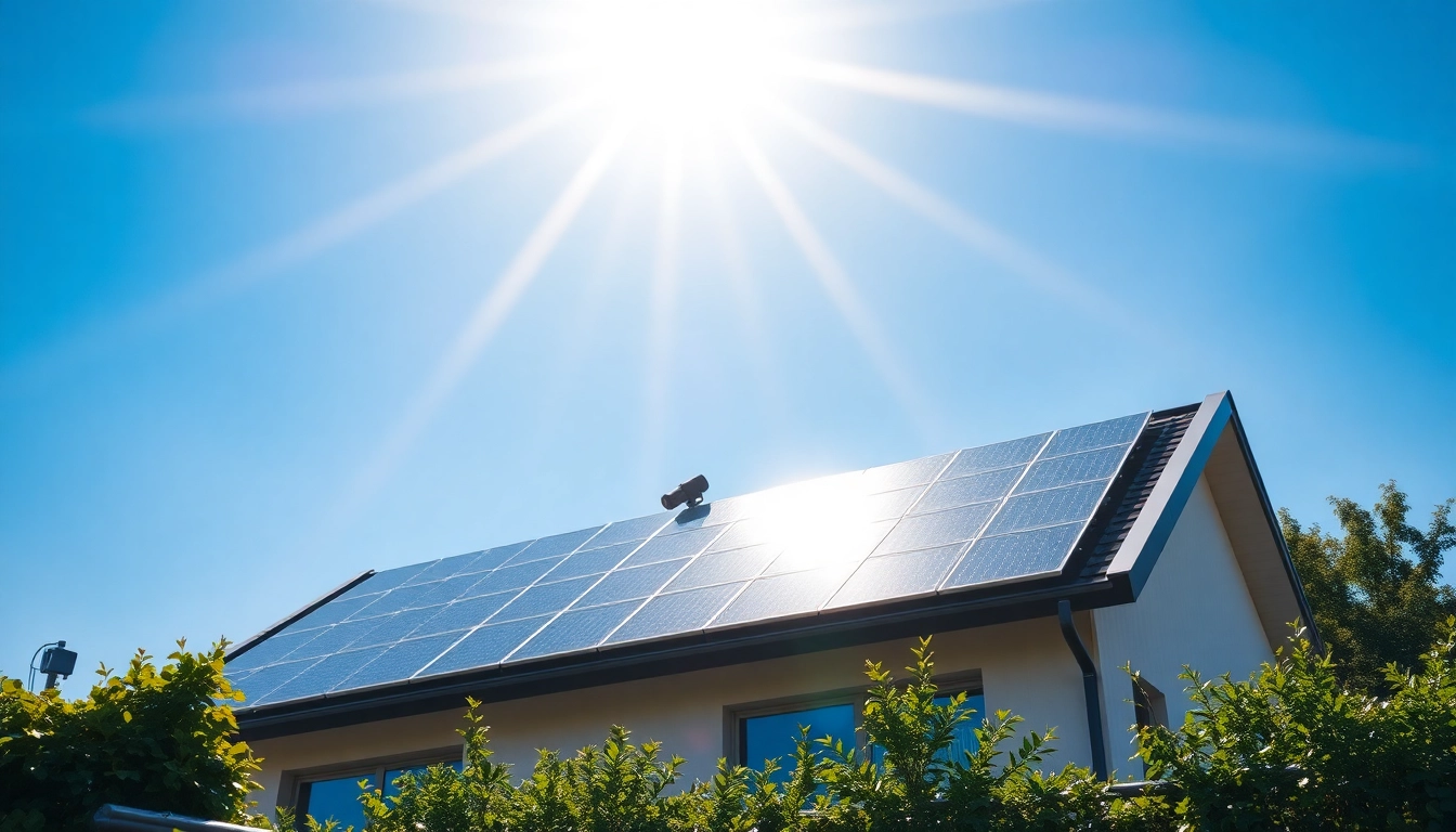 Photovoltaikanlage Kaufen Wien. Hochwertige Solarpanels auf einem modernen Dach in Wien.